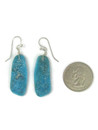 Turquoise Slab Earrings by Ronald Chavez (ER6534)