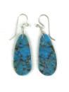 Turquoise Slab Earrings by Ronald Chavez (ER6539)