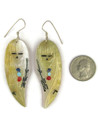  Yellow-lip Mother of Pearl Corn Maiden Earrings by Gloria Chattia (ER6440)