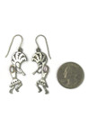 Pink Mother of Pearl Kokopelli Earrings (ER6552)