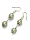 Antiqued Silver Bead Earrings (ER2399)