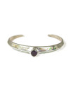Vintage Amethyst & Opal Inlay Bracelet (BR8429)
