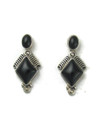 Silver Onyx Earrings (ER6586)