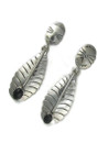 Silver Black Onyx Dangle Earrings (ER6591) 