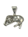  Silver Lion Pendant by Carol Felley (PD6514)