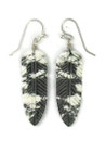 White Buffalo Feather Slab Earrings (ER6023)