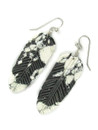 White Buffalo Feather Slab Earrings (ER6025)