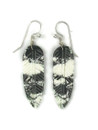 White Buffalo Feather Slab Earrings (ER6026)