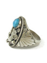 Kingman Turquoise Silver Eagle Ring Size 12 (RG9465)