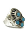 Turquoise Bear Paw Ring Size 12 1/2 (RG9476)