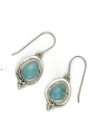 White Water Turquoise Earrings by Lucy Valencia (ER7379) 