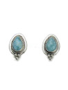 White Water Turquoise Post Earrings by Lucy Valencia (ER7380)