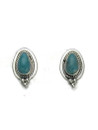 White Water Turquoise Post Earrings by Lucy Valencia (ER7383)