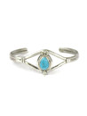 Kingman Turquoise Bracelet by Lucy Valencia (BR8706)