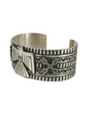 Silver Thunderbird Cuff Bracelet - Large by Tsosie White (BR8730) 