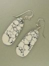 White Buffalo Slab Earrings by Ronald Chavez (ER6042)