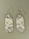 White Buffalo Slab Earrings by Ronald Chavez (ER6043)