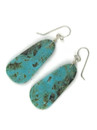 Turquoise Slab Earrings by Ronald Chavez (ER6045)