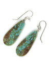 Turquoise Slab Earrings by Ronald Chavez (ER6046)