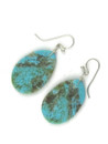 Turquoise Slab Earrings by Ronald Chavez (ER6052)