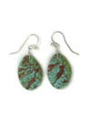 Turquoise Slab Earrings by Ronald Chavez (ER6054)