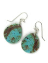 Turquoise Slab Earrings by Ronald Chavez (ER6055)
