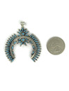 Turquoise Needle Point Naja Pendant by Lorna Mankee (PD6570)