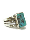Kingman Turquoise & Sterling Silver Navajo Ring Size 7 (RG9589)