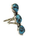 Kingman Turquoise & Sterling Silver Navajo Ring Size 6.75 (RG9590)