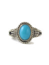 Sleeping Beauty Turquoise & Silver Ring Size 5.75 (RG9597)
