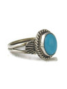 Sleeping Beauty Turquoise & Silver Ring Size 5.75 (RG9597)