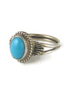 Sleeping Beauty Turquoise & Silver Ring Size 5.75 (RG9597)