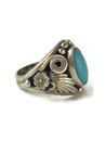 Sleeping Beauty Turquoise & Silver Ring Size 7 (RG9599)