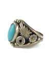 Sleeping Beauty Turquoise & Silver Ring Size 7 (RG9599)