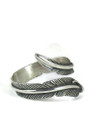 Sterling Silver Feather Wrap Ring Size 8 (RG6682-S8)