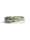 Silver Feather Band Ring Size 8 (RG5059-S8)