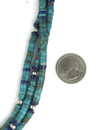  Lapis Turquoise Inlay Pendant Necklace Set by Daniel Coriz (NK5558)