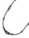 Spiny Oyster Shell & Turquoise Silver Bead Necklace by Rose Martin