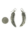 Kingman Turquoise Silver Feather Necklace Set by Lambert Perry
