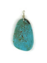 Kingman Turquoise Slab Pendant by Ronald Chavez (PD6521)