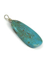 Kingman Turquoise Slab Pendant by Ronald Chavez (PD6521)