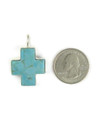 Kingman Turquoise Cross Pendant (PD6522) 