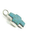 Kingman Turquoise Cross Pendant (PD6522) 
