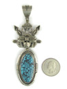 Godber Turquoise Butterfly Kachina Pendant by Freddy Charley