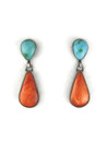 Sonoran Turquoise & Spiny Oyster Shell Earrings by Angela Martin (ER6214)