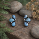Golden Hills Turquoise Cluster Earrings by Angela Martin (ER6215)