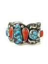 Kingman Turquoise Spiny Oyster Shell Row Bracelet by Albert Jake