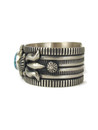 Kingman Turquoise Thunderbird Cuff Bracelet by Albert Jake (BR8743)