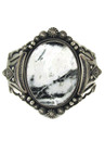 White Buffalo Cuff Bracelet by Aaron Toadlena (BR8744)