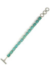 Turquoise Tennis Link Bracelet by Thomas Valencia (BR8747)